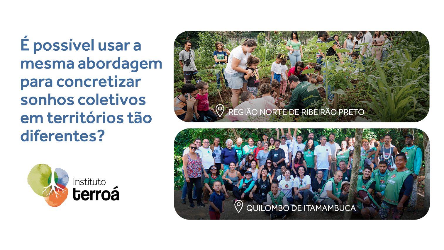 Desenvolvimento territorial em regiões distintas: Quilombo de Itamambuca (Ubatuba – SP) e região Norte de Ribeirão Preto – SP