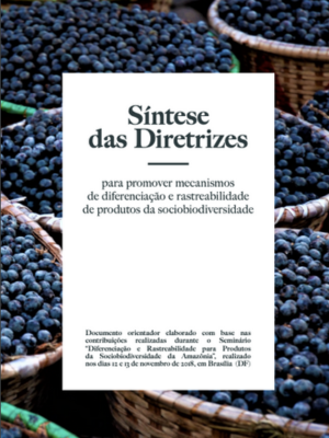 Sínteses das Diretrizes: Diferenciação e Rastreabilidade de Produtos da Sociobiodiversidade